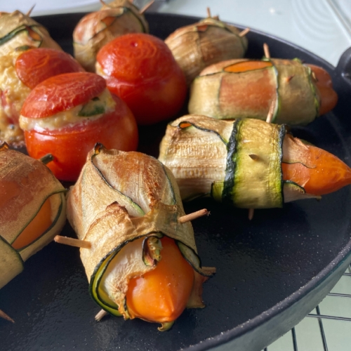 Mini poivrons farcis Ricotta-Mascarpone et herbes fraîches